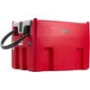 image:imageVEVOR Portable Diesel amp Gasoline Tank 116 Gallon 10 GPM Flow Rate Gasoline Fuel Tank with 12V Electric Transfering Pump 131ft Hose Auto Fueling Nozzle Transfer Tank for Easy Transportation RedRed