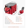 image:imageVEVOR Portable Diesel amp Gasoline Tank 116 Gallon 10 GPM Flow Rate Gasoline Fuel Tank with 12V Electric Transfering Pump 131ft Hose Auto Fueling Nozzle Transfer Tank for Easy Transportation RedRed