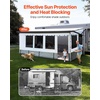 image:imageVEVOR RV Awning Sun Shade Room  Compatible with 1617 ft Awnings RV Awning Sun Shading Room with Door amp Ventilated Mesh Windows Sunproof amp Windproof ThreeSided Enclosure Tent for RV Camping18 Feet to 19 Feet