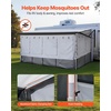 image:imageVEVOR RV Awning Sun Shade Room  Compatible with 1617 ft Awnings RV Awning Sun Shading Room with Door amp Ventilated Mesh Windows Sunproof amp Windproof ThreeSided Enclosure Tent for RV Camping16 Feet to 17 Feet
