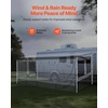 image:imageVEVOR RV Awning Sun Shade Room  Compatible with 1617 ft Awnings RV Awning Sun Shading Room with Door amp Ventilated Mesh Windows Sunproof amp Windproof ThreeSided Enclosure Tent for RV Camping18 Feet to 19 Feet