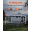 image:imageVEVOR RV Awning Sun Shade Room  Compatible with 1617 ft Awnings RV Awning Sun Shading Room with Door amp Ventilated Mesh Windows Sunproof amp Windproof ThreeSided Enclosure Tent for RV Camping16 Feet to 17 Feet