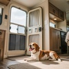 image:imageVEVOR RV Screen Door Protector Adjusts from 22 to 315 inch Adjustable Door Grille Easy to Install Reinforced Breathable Honeycomb Holes Iron Camper RV Entry Protector for Pet Protection Black315 x 20 x 042 in