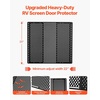 image:imageVEVOR RV Screen Door Protector Adjusts from 22 to 315 inch Adjustable Door Grille Easy to Install Reinforced Breathable Honeycomb Holes Iron Camper RV Entry Protector for Pet Protection Black315 x 20 x 042 in