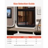 image:imageVEVOR RV Screen Door Protector Adjusts from 22 to 315 inch Adjustable Door Grille Easy to Install Reinforced Breathable Honeycomb Holes Iron Camper RV Entry Protector for Pet Protection Black20 x 265 in