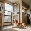 image:imageVEVOR RV Screen Door Protector Adjusts from 22 to 315 inch Adjustable Door Grille Easy to Install Reinforced Breathable Honeycomb Holes Iron Camper RV Entry Protector for Pet Protection Black20 x 245 in