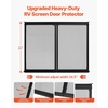 image:imageVEVOR RV Screen Door Protector Adjusts from 22 to 315 inch Adjustable Door Grille Easy to Install Reinforced Breathable Honeycomb Holes Iron Camper RV Entry Protector for Pet Protection Black20 x 245 in