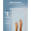 image:imageVEVOR RV Screen Door Protector Adjusts from 22 to 315 inch Adjustable Door Grille Easy to Install Reinforced Breathable Honeycomb Holes Iron Camper RV Entry Protector for Pet Protection Black285 x 315 in