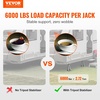 image:imageVEVOR RV Stabilizer Jacks 4 Pack Aluminum RV Leveling Jacks RV Stack Jacks for RV Travel Trailer Camper Single Screw Jack Support up to 6000 Lbs Adjustable from 11 inch to 17 inch