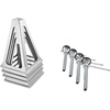 image:imageVEVOR RV Stabilizer Jacks 4 Pack Aluminum RV Leveling Jacks RV Stack Jacks for RV Travel Trailer Camper Single Screw Jack Support up to 6000 Lbs Adjustable from 11 inch to 17 inch