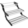 image:imageVEVOR RV Steps 2Step 440 lbs Load Capacity Electric Retractable RV Stairs Telescopic Folding Aluminum Alloy Camper Steps Steel Frame NonSlip Entry Stair for Camper Van Motorhome Travel Trailer2Step