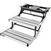 image:imageVEVOR RV Steps 2Step 440 lbs Load Capacity Electric Retractable RV Stairs Telescopic Folding Aluminum Alloy Camper Steps Steel Frame NonSlip Entry Stair for Camper Van Motorhome Travel Trailer2Step Electric Powered