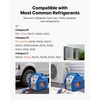 image:imageVEVOR Refrigerant Recovery Machine 1 HP Dual Cylinder Portable AC Recovery Machine with 3000rpm Brushless Motor Freon Refrigerant Recycling Tool for Automotive Air Condition Household HVACPortable