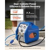 image:imageVEVOR Refrigerant Recovery Machine 1 HP Dual Cylinder Portable AC Recovery Machine with 3000rpm Brushless Motor Freon Refrigerant Recycling Tool for Automotive Air Condition Household HVACPortable