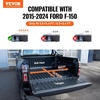 image:imageVEVOR Retractable Tonneau Cover 55 ft Hard Retractable Tonneau Cover with Builtin Drainage Pipe for 20092024 Ford F150 Crew Cab Customized Design with DoubleLock amp TSlot55 ft