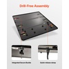 image:imageVEVOR Retractable Tonneau Cover 55 ft Hard Retractable Tonneau Cover with Builtin Drainage Pipe for 20092024 Ford F150 Crew Cab Customized Design with DoubleLock amp TSlot65 ft