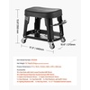 image:imageVEVOR Rolling Shop Stool with Wheels 197256 Adjustable Height 360 Swivel 330 lbs Capacity Garage Work Mechanic Stool with Backrest Tool Tray Storage Padded Seat Shop Chair BlackYellowBlack
