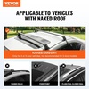 image:imageVEVOR Roof Rack Cross Bars Aluminum Roof Rack Crossbars Fit Roof Without Side Rail 155 lbs Load Capacity Adjustable Bare Roof Crossbars with Locks for SUVs Sedans and Vans