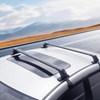 image:imageVEVOR Roof Rack Cross Bars Aluminum Roof Rack Crossbars Fit Roof Without Side Rail 155 lbs Load Capacity Adjustable Bare Roof Crossbars with Locks for SUVs Sedans and Vans
