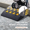 image:imageVEVOR Rubber Curb Ramp 6 Rise Height Sidewalk Threshold Ramp 146 Width 193 Length Driveway Ramp 33069 lbs Load Capacity for Curb for Forklifts Trucks Buses Cars Wheelchairs Bike6 H x 193 L