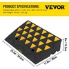 image:imageVEVOR Rubber Curb Ramp 6 Rise Height Sidewalk Threshold Ramp 146 Width 193 Length Driveway Ramp 33069 lbs Load Capacity for Curb for Forklifts Trucks Buses Cars Wheelchairs Bike5 H