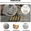 image:imageVEVOR Rubber Curb Ramps for Driveway 2 Pack Threshold Bridge 33069 lbs Load Capacity 25 Rise with Reflective Safety Strips Ideal for Cars RVs Scooters and Motorcycles to Prevent Car Scraping26 Rise 1Pack  1Channel