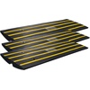 image:imageVEVOR Rubber Curb Ramps for Driveway 2 Pack Threshold Bridge 33069 lbs Load Capacity 25 Rise with Reflective Safety Strips Ideal for Cars RVs Scooters and Motorcycles to Prevent Car Scraping26 Rise 3Pack  48 L