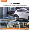 image:imageVEVOR Rubber Curb Ramps for Driveway 2 Pack Threshold Bridge 33069 lbs Load Capacity 25 Rise with Reflective Safety Strips Ideal for Cars RVs Scooters and Motorcycles to Prevent Car Scraping26 Rise 1Pack  1Channel