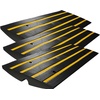 image:imageVEVOR Rubber Curb Ramps for Driveway 2 Pack Threshold Bridge 33069 lbs Load Capacity 25 Rise with Reflective Safety Strips Ideal for Cars RVs Scooters and Motorcycles to Prevent Car Scraping26 Rise 3Pack  48 L