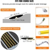 image:imageVEVOR Rubber Curb Ramps for Driveway 2 Pack Threshold Bridge 33069 lbs Load Capacity 25 Rise with Reflective Safety Strips Ideal for Cars RVs Scooters and Motorcycles to Prevent Car Scraping26 Rise 1Pack  1Channel