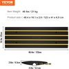 image:imageVEVOR Rubber Curb Ramps for Driveway 2 Pack Threshold Bridge 33069 lbs Load Capacity 25 Rise with Reflective Safety Strips Ideal for Cars RVs Scooters and Motorcycles to Prevent Car Scraping26 Rise 1Pack  1Channel