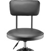 image:imageVEVOR Shop Stool with Backrest Pneumatic Garage SeatWork Stool with 300 lbs Capacity Adjustable Height Roller Creeper Seat 360 Swivel Padded for Garage Shop amp Auto Repair Blackwith Backrestno Casters