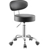 image:imageVEVOR Shop Stool with Backrest Pneumatic Garage SeatWork Stool with 300 lbs Capacity Adjustable Height Roller Creeper Seat 360 Swivel Padded for Garage Shop amp Auto Repair Blackwith Backrest and Casters