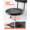 image:imageVEVOR Shop Stool with Backrest Pneumatic Garage SeatWork Stool with 300 lbs Capacity Adjustable Height Roller Creeper Seat 360 Swivel Padded for Garage Shop amp Auto Repair Blackwith Backrestno Casters