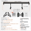 image:imageVEVOR Single Deck GT Wing Car Spoiler Adjustable Universal 534 inch Lightweight Aluminum Car Rear Spoiler WingRacing Spoiler BGWJDM DriftLong bracket Flanks without holes