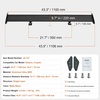 image:imageVEVOR Single Deck GT Wing Car Spoiler Adjustable Universal 534 inch Lightweight Aluminum Car Rear Spoiler WingRacing Spoiler BGWJDM DriftShort bracket