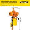 image:imageVEVOR Single Phase Electric Chain Hoist 2200Lbs 1 ton 10ft Lift Height with Electrical Hook G80 Mount Chain Hoist Double Chain with Pendant Control 110V for Logistics Factories and Agriculture2200 Lbs