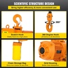 image:imageVEVOR Single Phase Electric Chain Hoist 2200Lbs 1 ton 10ft Lift Height with Electrical Hook G80 Mount Chain Hoist Double Chain with Pendant Control 110V for Logistics Factories and Agriculture2200 Lbs