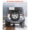 image:imageVEVOR Spare Tire Cargo Basket for 3040 Inch Tires Fit for 19762024 Jeep Wrangler JK JL TJ YJ CJ 80 lbs Load Capacity Utility Cargo Basket Rack Storage Tray Replacement NoDrill Installation