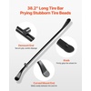image:imageVEVOR Tire Bars 382in 30in Tire Mount and Demount Iron Bar Heavy Duty Alloy Steel Changing Tools for Truck Semi Truck OffRoad Vehicle Bus Tractor 2 PCS Black382 x 24 x 16 in