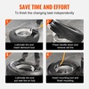 image:imageVEVOR Tire Mount Demount Tool 225 to 245 Tire Changer Steel Bead Breaker Extra Bead Holder Tubeless Truck Manual Tire Changing Tools for Car RepairingRedYellow