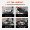 image:imageVEVOR Tire Mount Demount Tool 225 to 245 Tire Changer Steel Bead Breaker Extra Bead Holder Tubeless Truck Manual Tire Changing Tools for Car RepairingRedOrange