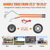 image:imageVEVOR Tire Mount Demount Tool 225 to 245 Tire Changer Steel Bead Breaker Extra Bead Holder Tubeless Truck Manual Tire Changing Tools for Car RepairingRedOrange