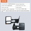image:imageVEVOR Towing Mirrors Fit for 20042014 Ford F150 Power Heated LED Turn Signal Puddle Light Tow Mirrors Manual Controlling Telescoping Folding Black20042014