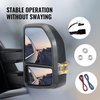 image:imageVEVOR Towing Mirrors Fit for 20042014 Ford F150 Power Heated LED Turn Signal Puddle Light Tow Mirrors Manual Controlling Telescoping Folding Black20152018