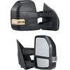 image:imageVEVOR Towing Mirrors Fit for 20042014 Ford F150 Power Heated LED Turn Signal Puddle Light Tow Mirrors Manual Controlling Telescoping Folding Black20152018