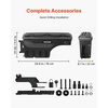 image:imageVEVOR Truck Bed Storage Box Lockable Lid Waterproof ABS Wheel Well Tool Box 66 Gal20 L Compatible with Chevrolet Silverado 1500 GMC Sierra 1500 20192020 Driver Side BlackDriver Side