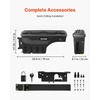 image:imageVEVOR Truck Bed Storage Box Lockable Lid Waterproof ABS Wheel Well Tool Box 66 Gal20 L Compatible with Chevrolet Silverado 1500 GMC Sierra 1500 20192020 Driver Side BlackDriver Side