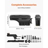 image:imageVEVOR Truck Bed Storage Box Lockable Lid Waterproof ABS Wheel Well Tool Box 66 Gal20 L Compatible with Chevrolet Silverado 1500 GMC Sierra 1500 20192020 Driver Side BlackPassenger Side