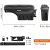 image:imageVEVOR Truck Bed Storage Box Lockable Lid Waterproof ABS Wheel Well Tool Box 66 Gal20 L Compatible with Chevrolet Silverado 1500 GMC Sierra 1500 20192020 Driver Side BlackPassenger Side